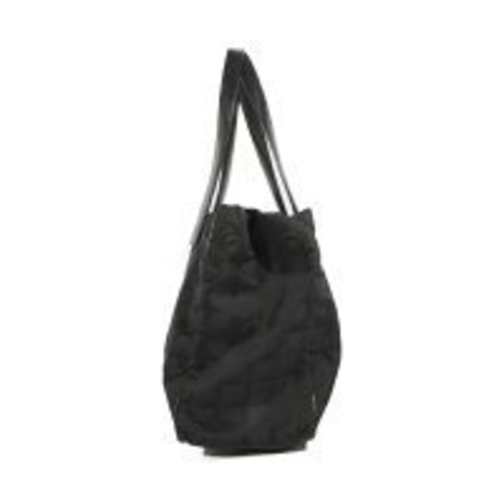 CHANEL Cocomark Travel Tote Bag Black Nylon Leather - Picture 4 of 8